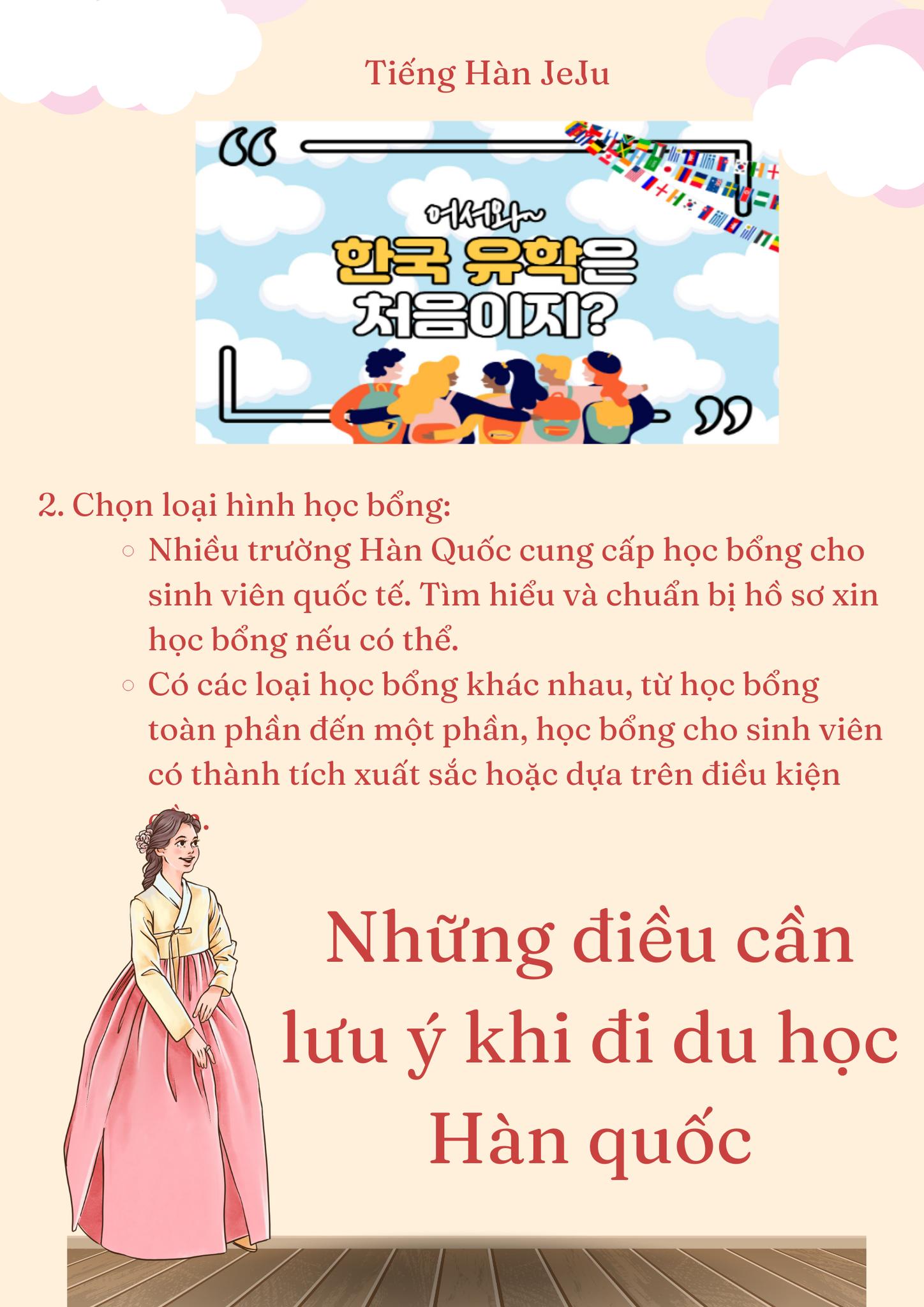 Những điều lưu ý khi đi du học Hàn quốc