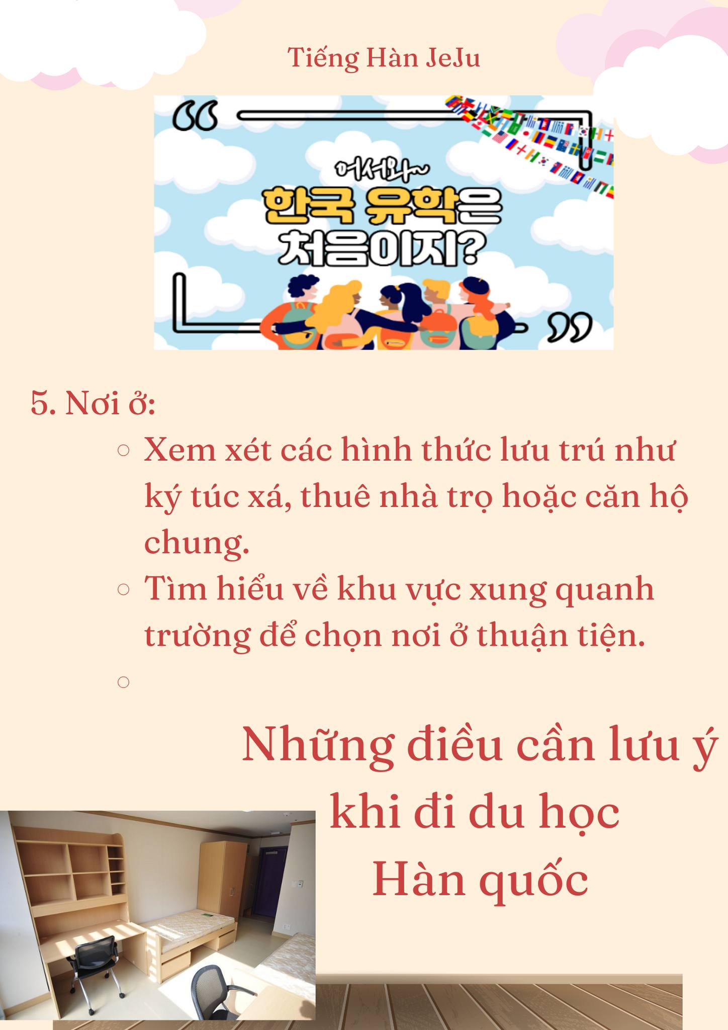 Những điều lưu ý khi đi du học Hàn quốc