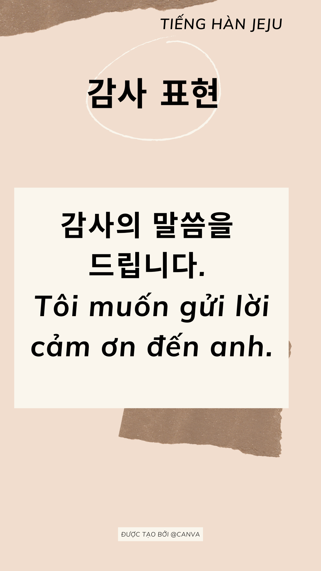 Biểu hiện cảm ơn