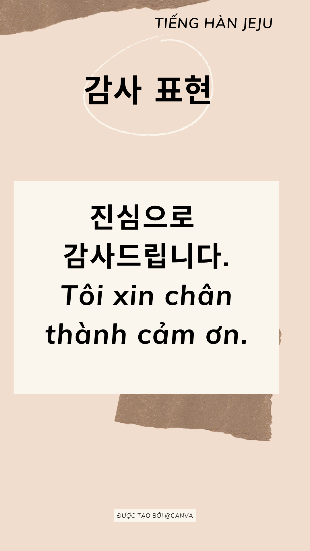Biểu hiện cảm ơn